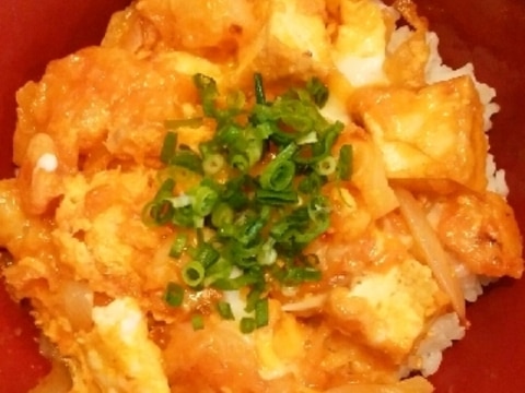 えびチリの残りでえびチリたま丼